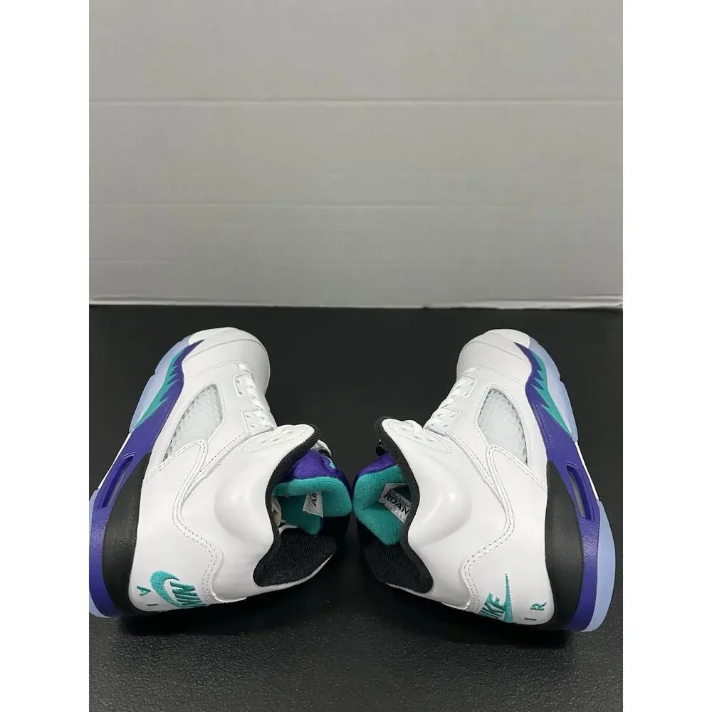 Air Jordan 5 Retro GS Grape 2025 HQ7980 100 Size 4.5 Kids Size 6 Women White